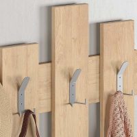 Κρεμάστρα τοίχου Wave Megapap χρώμα sapphire oak 64x4x81εκ.