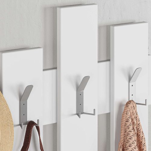 GP037-00443-1 Κρεμάστρα τοίχου Wave Megapap χρώμα λευκό 64x4x81εκ.