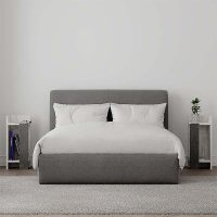 Κομοδίνο Elos Megapap σετ 2 τεμαχίων χρώμα λευκό αντικέ - γκρι ρετρό 25x27x60εκ.