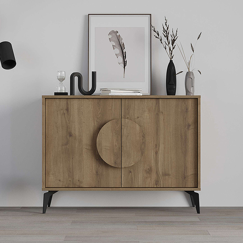 GP037-00822-2 Μπουφές Gora Megapap χρώμα ανοιχτό καρυδί 110x35,6x82εκ.