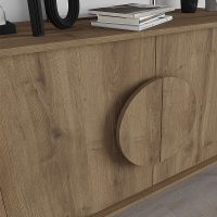 GP037-00822-3 Μπουφές Gora Megapap χρώμα ανοιχτό καρυδί 110x35,6x82εκ.