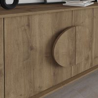 Μπουφές Gora Megapap χρώμα ανοιχτό καρυδί 180x35,6x82εκ.