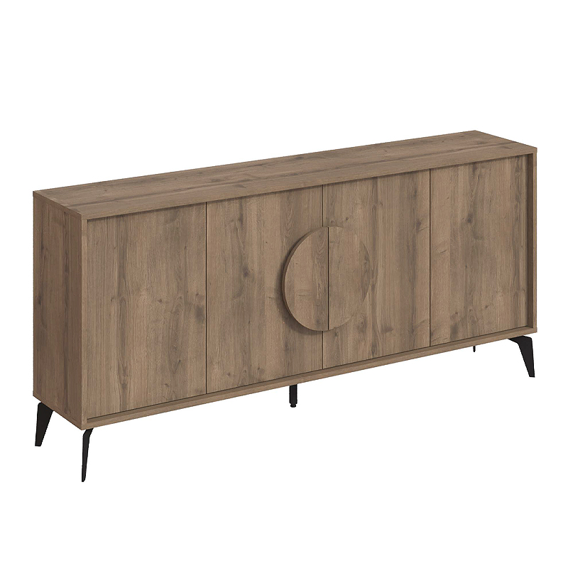 Μπουφές Gora Megapap χρώμα ανοιχτό καρυδί 180x35,6x82εκ.