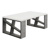 Τραπεζάκι σαλονιού Honey Megapap χρώμα γκρι ρετρό - λευκό 105x60x40εκ.