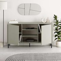 Μπουφές Frem Megapap χρώμα ash green 150x40x81εκ.