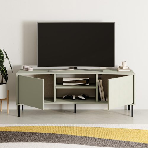 Έπιπλο τηλεόρασης Frem Megapap χρώμα ash green 150x40x55εκ.