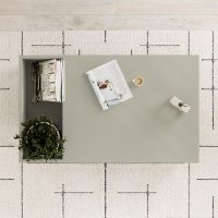 Τραπεζάκι σαλονιού Vena Megapap χρώμα ash green 100x60x42εκ.