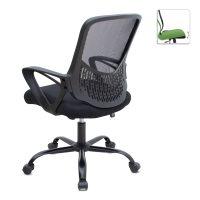 Καρέκλα γραφείου Freda Megapap με ύφασμα Mesh χρώμα μαύρο 65x65x90/100εκ.