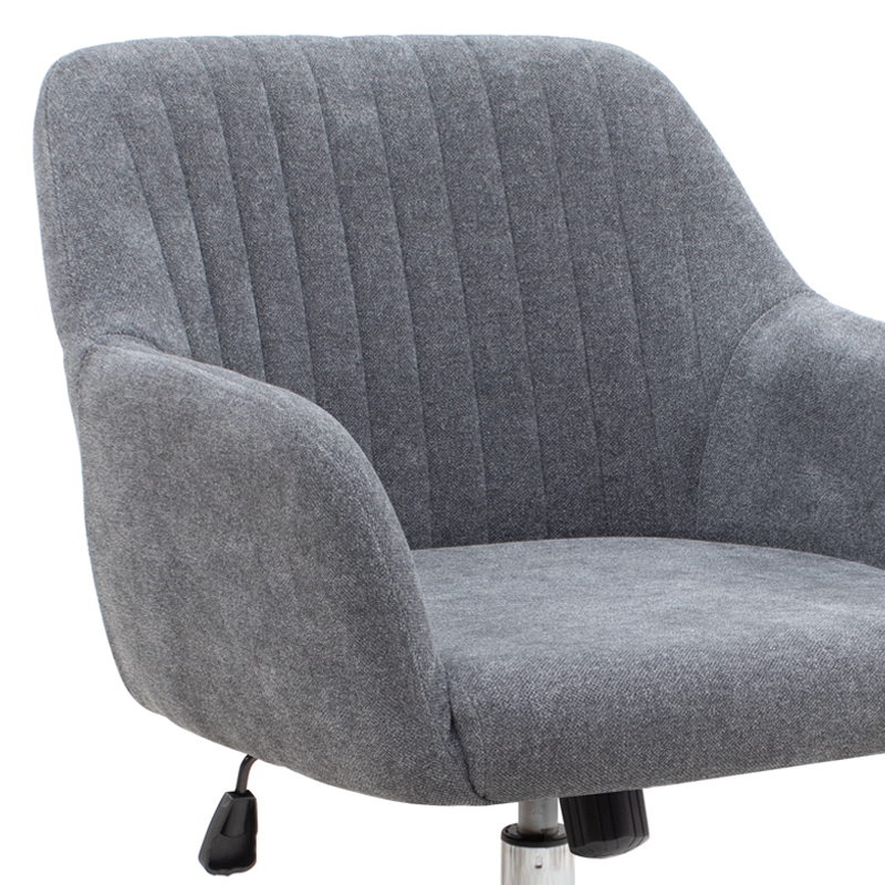 Καρέκλα γραφείου Lana Megapap υφασμάτινη χρώμα γκρι 61x61x80/90εκ.