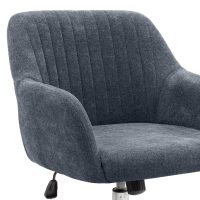 Καρέκλα γραφείου Lana Megapap υφασμάτινη χρώμα ανθρακί 61x61x80/90εκ.