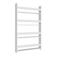 Επιτοίχια βιβλιοθήκη - ραφιέρα Montessori Megapap χρώμα λευκό 74x10x120εκ.