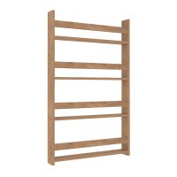 Επιτοίχια βιβλιοθήκη - ραφιέρα Montessori Megapap χρώμα pine oak 74x10x120εκ.