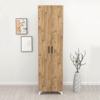 GP041-00152-3 Ντουλάπα - Παπουτσοθήκη Lilly Megapap χρώμα pine oak 49x32x178εκ.