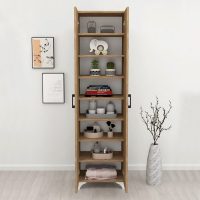 GP041-00152-4 Ντουλάπα - Παπουτσοθήκη Lilly Megapap χρώμα pine oak 49x32x178εκ.
