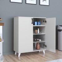 GP041-00171-1 Ντουλάπι κουζίνας/μπάνιου - Παπουτσοθήκη Lilly Megapap χρώμα λευκό 72x32,5x88εκ.