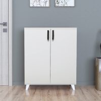 GP041-00171-2 Ντουλάπι κουζίνας/μπάνιου - Παπουτσοθήκη Lilly Megapap χρώμα λευκό 72x32,5x88εκ.