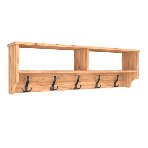 GP041-00262-1 Κρεμάστρα τοίχου Ottila Megapap χρώμα pine oak 120x22x37εκ.