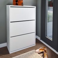 Παπουτσοθήκη Nave Megapap 18 ζευγών χρώμα λευκό 73,6x24x110εκ.