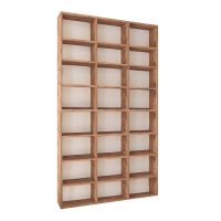 GP041-00452-2 Βιβλιοθήκη Fyodor Megapap χρώμα pine oak 102x16x178εκ.