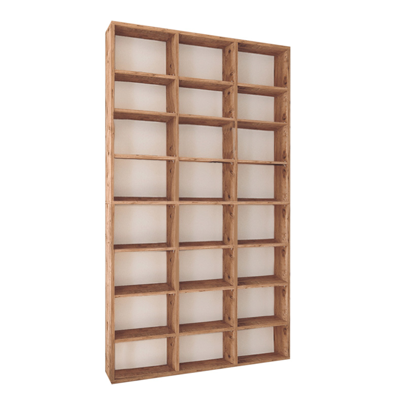 GP041-00452-2 Βιβλιοθήκη Fyodor Megapap χρώμα pine oak 102x16x178εκ.