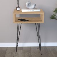 Κομοδίνο Scott Megapap χρώμα sapphire oak 40x30x60εκ.