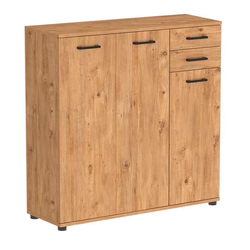 GP041-00643-4 Παπουτσοθήκη - ντουλάπι Polly Megapap χρώμα pine oak 108x35x108εκ.