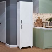 GP041-00691-2 Ντουλάπι κουζίνας/μπάνιου Charlie Megapap χρώμα λευκό 49x31,8x173,9εκ.