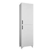 GP041-00691-4 Ντουλάπι κουζίνας/μπάνιου Charlie Megapap χρώμα λευκό 49x31,8x173,9εκ.