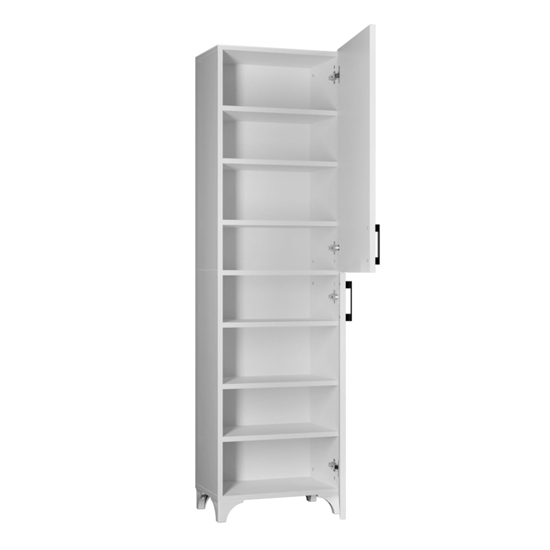 GP041-00691-5 Ντουλάπι κουζίνας/μπάνιου Charlie Megapap χρώμα λευκό 49x31,8x173,9εκ.