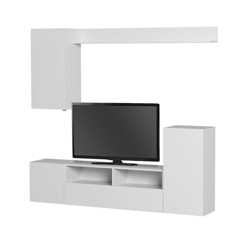 GP041-00811-3 Σύνθεση τηλεόρασης Rodos Megapap χρώμα λευκό 210,2x36x90,4εκ.