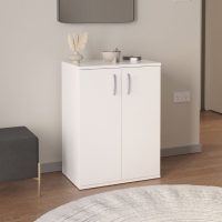 GP041-00841-1 Παπουτσοθήκη - Ντουλάπι Manolo Megapap χρώμα λευκό 60x38x81,4εκ.