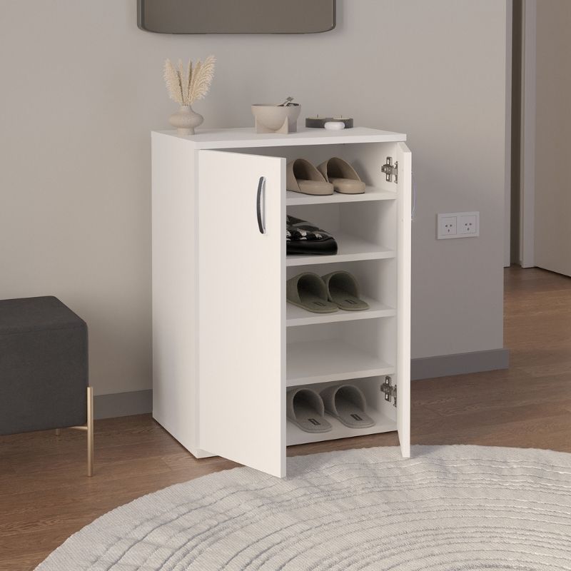 GP041-00841-2 Παπουτσοθήκη - Ντουλάπι Manolo Megapap χρώμα λευκό 60x38x81,4εκ.