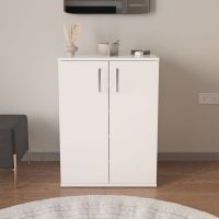 GP041-00841-3 Παπουτσοθήκη - Ντουλάπι Manolo Megapap χρώμα λευκό 60x38x81,4εκ.