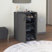 GP041-00844-2 Παπουτσοθήκη - Ντουλάπι Manolo Megapap χρώμα ανθρακί 60x38x81,4εκ.