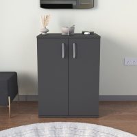 GP041-00844-3 Παπουτσοθήκη - Ντουλάπι Manolo Megapap χρώμα ανθρακί 60x38x81,4εκ.