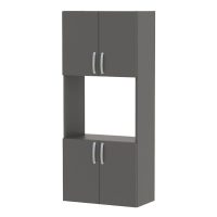 GP041-00864-3 Ντουλάπα κουζίνας Armado Megapap χρώμα ανθρακί 60x32x140εκ.