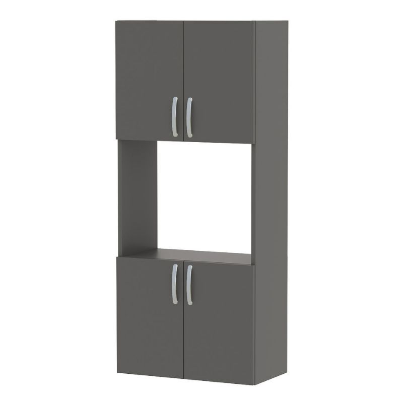 GP041-00864-3 Ντουλάπα κουζίνας Armado Megapap χρώμα ανθρακί 60x32x140εκ.