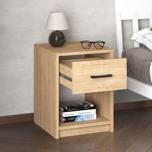 GP041-00872-1 Κομοδίνο Scoty Megapap χρώμα sapphire oak 40,2x35,3x55εκ.