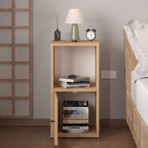 GP041-00882-1 Κομοδίνο Vito Megapap χρώμα sapphire oak 34x30x66,4εκ.