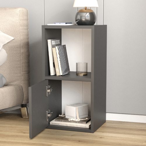 GP041-00883-1 Κομοδίνο Vito Megapap χρώμα ανθρακί 34x30x66,4εκ.