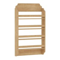 Επιτοίχια βιβλιοθήκη - ραφιέρα Montessori Megapap χρώμα sapphire oak 80x15x132εκ.
