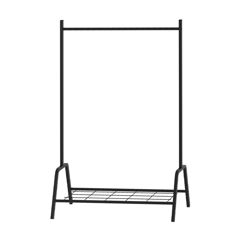 Επιδαπέδια κρεμάστρα Selman Megapap μεταλλική χρώμα μαύρο 87,6x36x136εκ.