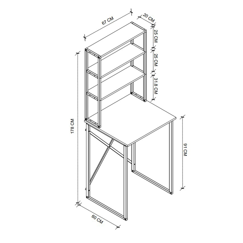 Έπιπλο πλυντηρίου Bobby Megapap χρώμα λευκό 67x60x178εκ.