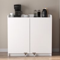 GP041-01141-2 Ντουλάπι κουζίνας - μπάνιου Altay I Megapap χρώμα λευκό 97,8x44,1x91,5εκ.