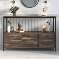 GP041-01221-2 Μπουφές Mars Megapap χρώμα rustic καρυδί 122x36x80,1εκ.