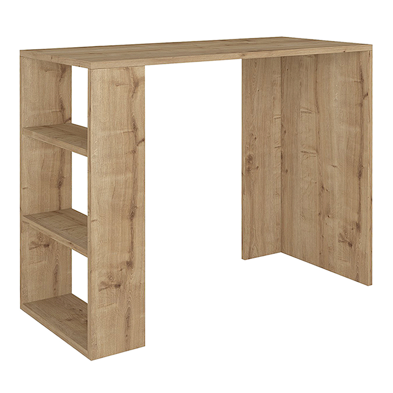 Γραφείο εργασίας Netenia Megapap χρώμα sapphire oak 90x40x74εκ.