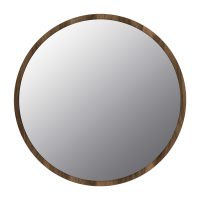 Καθρέπτης τοίχου Glob Μegapap χρώμα καρυδί 59x2x59εκ.