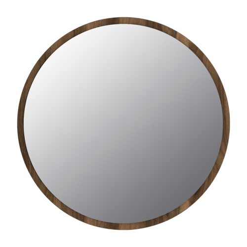 Καθρέπτης τοίχου Glob Μegapap χρώμα καρυδί 59x2x59εκ.