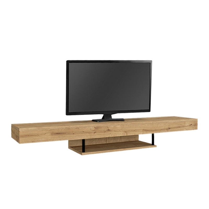 Έπιπλο τηλεόρασης επιτοίχιο Albares Megapap με LED χρώμα sapphire oak 150x29,6x22εκ.