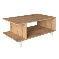 Τραπεζάκι σαλονιού Titus Megapap χρώμα sapphire oak 100x60x45εκ.